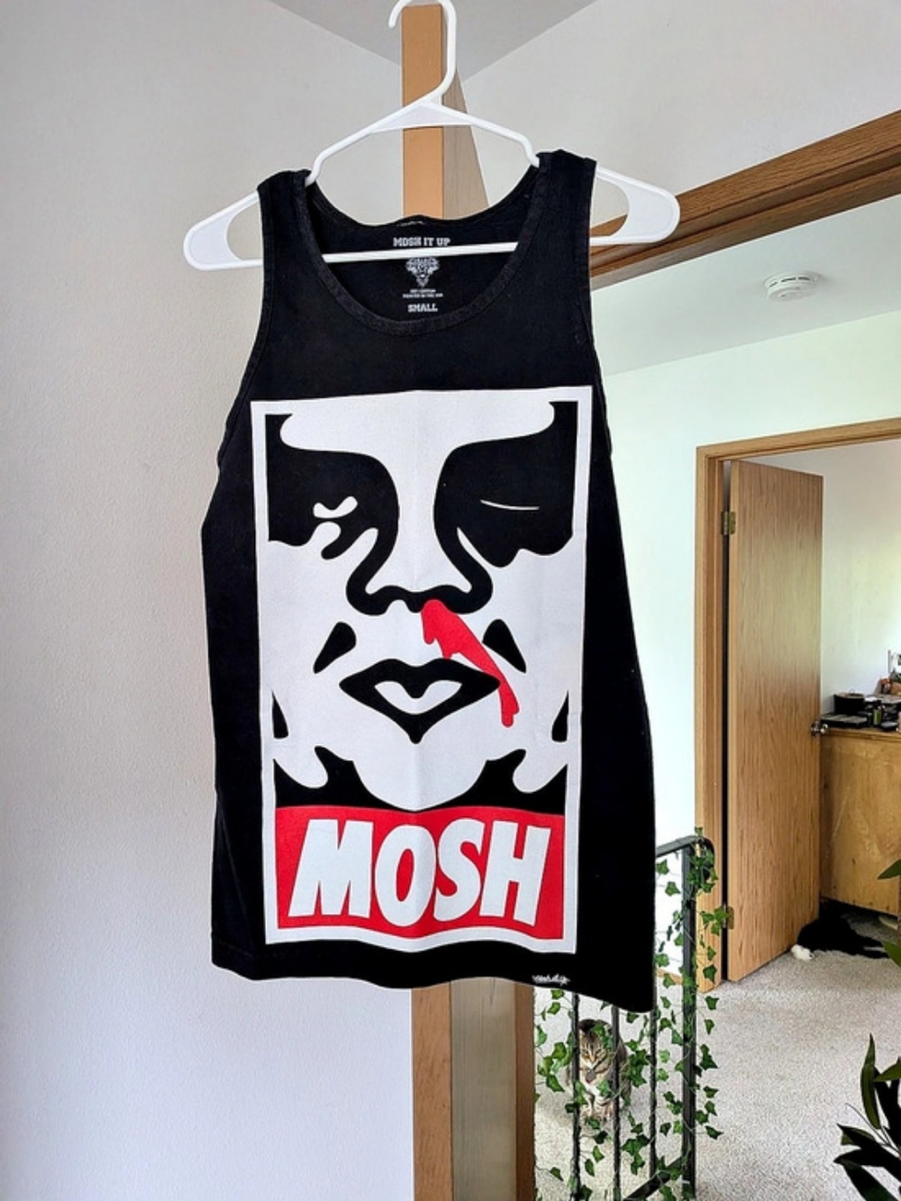 Mosh It Up Graphic Cotton Tank Top Size Small